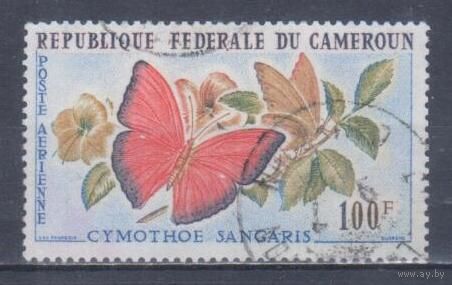 [1840] Камерун 1962. Фауна.Бабочка. Гашеная марка.