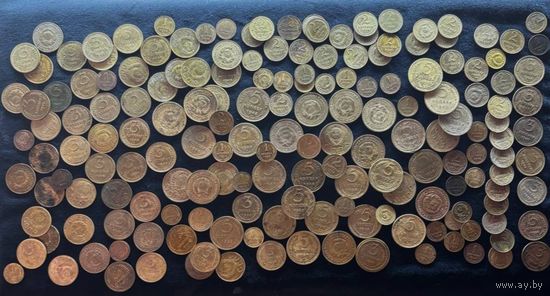 ЛОТ РАННИХ МОНЕТ СССР 185 ШТ СМОТРИТЕ ДРУГИЕ МОИ ЛОТЫ