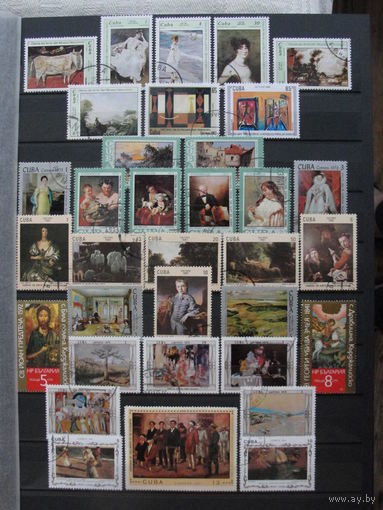 Продажа коллекции с 1 рубля! Культура и искусство на почтовых марках мира.