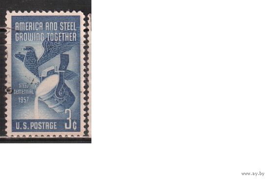 США-1957, (Мих.712), гаш. , Металлургия (одиночка) ,