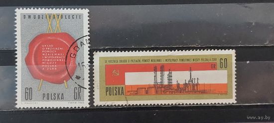 РАСПРОДАЖА ПОЛЬША 1965г. Полная серия. Гаш.