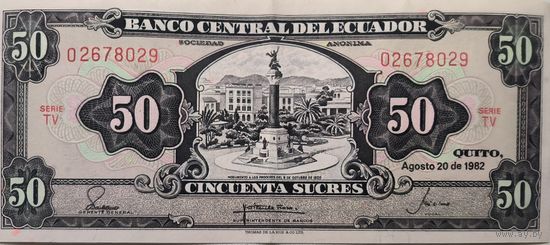 Эквадор 50 Сукре 1982. ХF 593