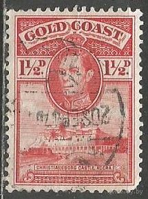 Золотой берег. Король Георг VI. Крепость Кристиансберг. 1938г. Mi#107.