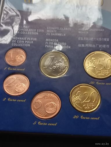 Набор монет Сан Марино из 6 монет в упаковке