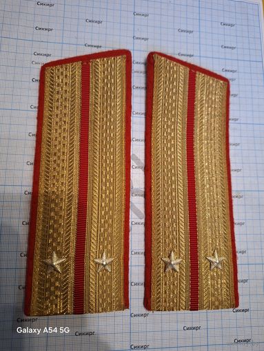 Погоны лейтенанта ВС СССР метализированные