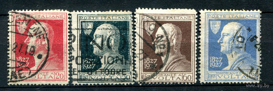 Италия (Королевство) - 1927г. - памяти Алессандро Вольта - 4 марки - полная серия, гашёные [Mi 259-262]. #1-It-24-B-1