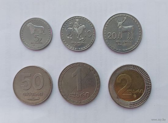 Грузия, 6 монет