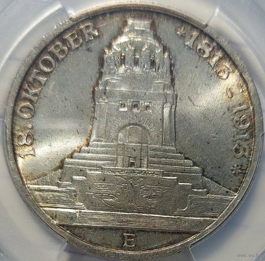 3 марки 1913 Саксония MS-65 PCGS