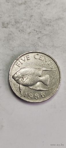 Бермуды 5 цент 1986