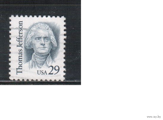 США-1993, (Мих.2352), гаш., Стандарт, Личности, Джефферсон , (одиночка)(1)