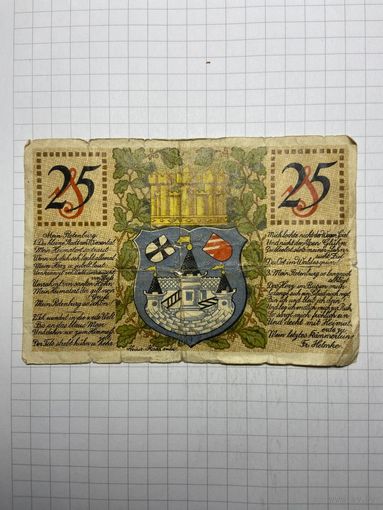 Нотгельд 25 пфеннигов Германия -3012