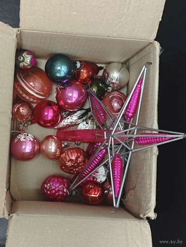Лот Советских елочных игрушек.
