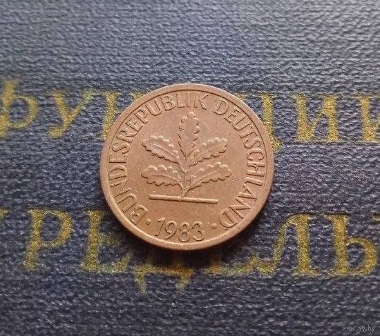 1 пфенниг 1983 (F) Германия ФРГ #17