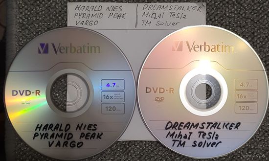 DVD MP3 дискография HARALD NIES, PYRAMID PEAK, VARGO, DREAMSTALKER, Mihal TeSla, TM Solver - 2 DVD