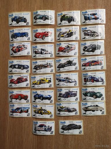 Turbo Le Mans Турбо Ле-Ман  Вкладыши наклейки фантики авто auto Леман