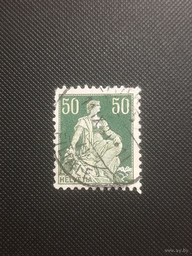 Швейцария. Стандарт. 1908г. гашеная
