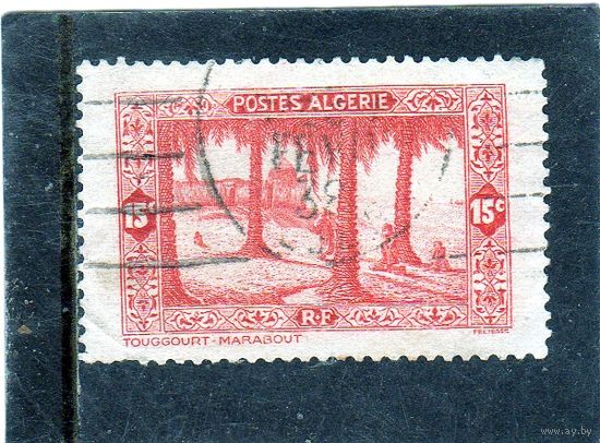 Алжир.  Mi:DZ 108. Марабу, Туггурт. Серия: Пейзажи и Здания. 1936.