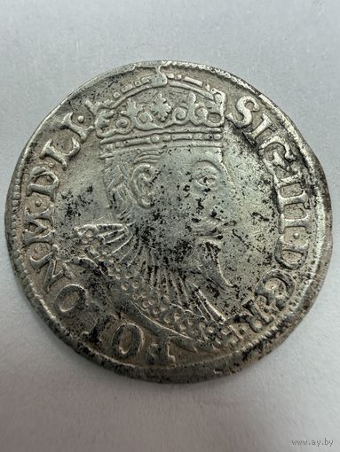 С рубля! Трояк (3 гроша) 1595 Сигизмунд 3 Олькушский м.двор распродажа коллекции!