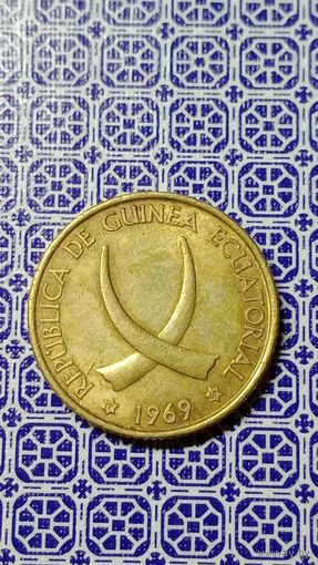 Экваториальная Гвинея 1 песета 1969