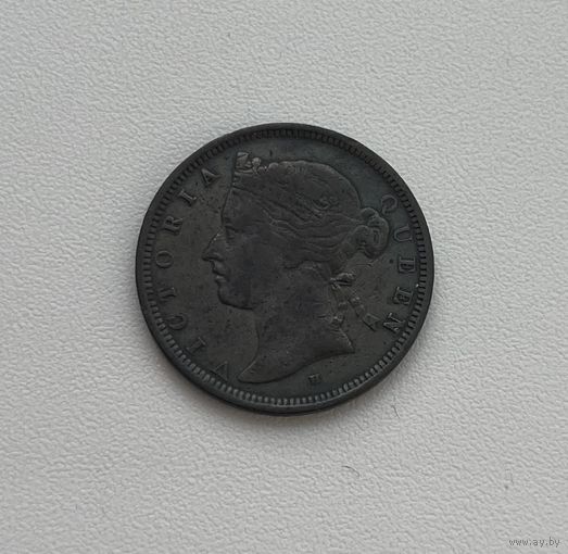 СТРЕЙТС СЕТЛМЕНТС  1/2 цента 1872 г.