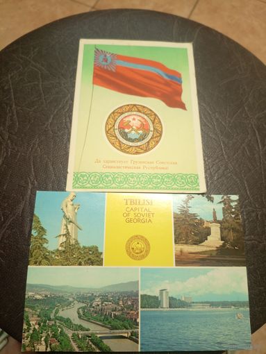 Герб и флаг ГССР.