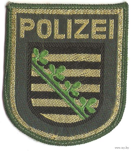 Нарукавный знак полиции земли Саксония, Германия