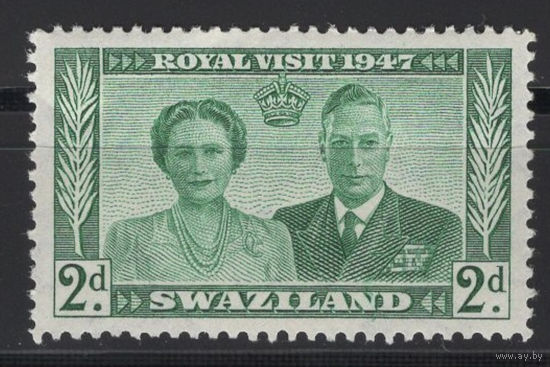 Свазиленд 1947 ** Королевский визит, марка из серии, Британские колонии