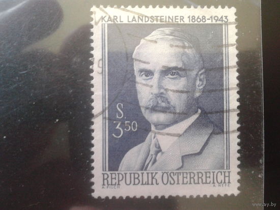 Австрия 1968 Бактериолог, Нобилевский лауреат 1930 г