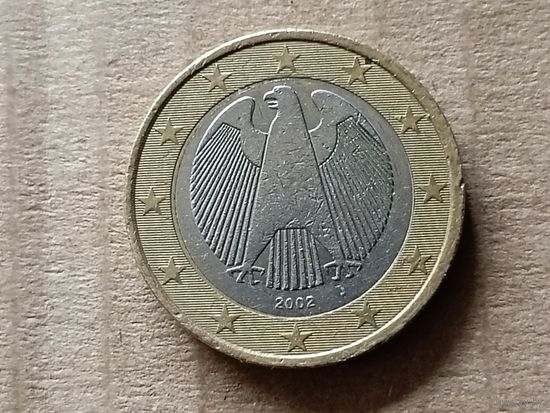 Германия 1 евро, 2002"J". (-U-обм)