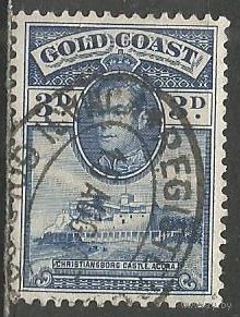 Золотой берег. Король Георг VI. Крепость Кристиансберг. 1938г. Mi#108.