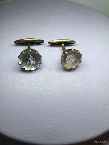 С рубля без мц. запонки круглые 10гр. РСЗ лЗвезда875пр.