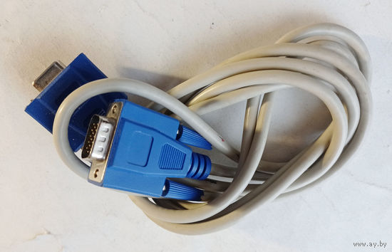 Кабель VGA папа-мама 15-pin новый