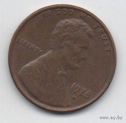 СОЕДИНЁННЫЕ ШТАТЫ АМЕРИКИ 1 ЦЕНТ 1978 D.
