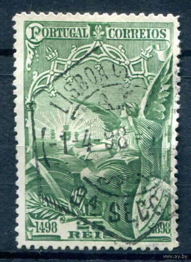 Португалия (Королевство) - 1898г. - 400 лет путешествия Васко да Гама. Флот, 25 R - 1 марка - гашёная [Mi 141]. #1-Po-1-A-1