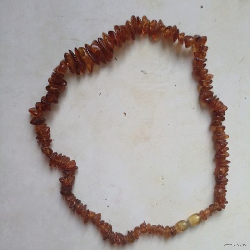 Бусы янтарь