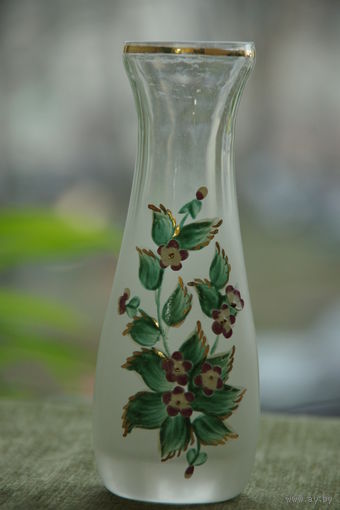 Ваза  ( Чехословакия , Богемия ) 15,5 см   целая