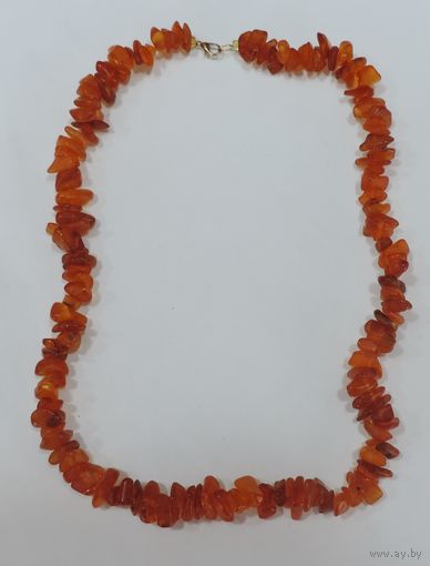Бусы янтарные 70-е годы Прибалтика. Длина 56 см.
