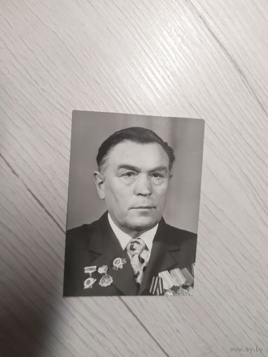 Черно-белое фото "Ветеран ВОВ "\1