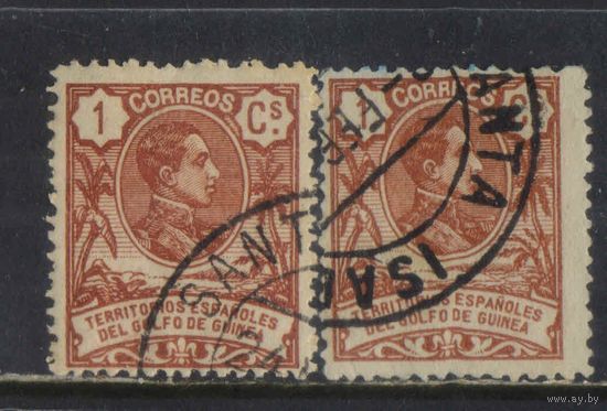 Испания Колонии Испанские территории Гвинейского залива 1909 Альфонс XIII Стандарт #1