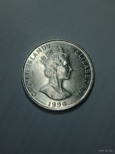 Каймановы острова 25 центов 1996 года .