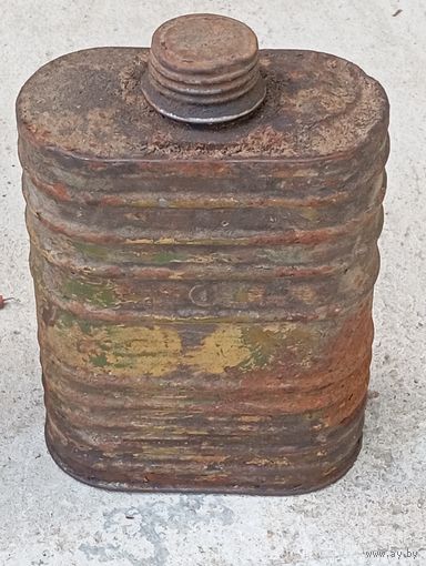 Фляга из банки противогаза РККА , окопное творчество .