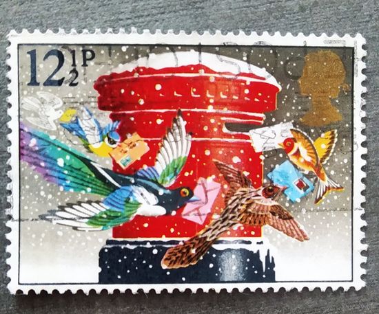 Марка Великобритания 1983 год Рождество