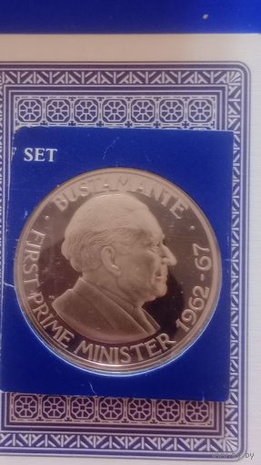 Ямайка 1 доллар 1976 премьер министр Бустаманте