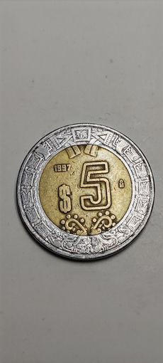 Мексика 5 песо 1997