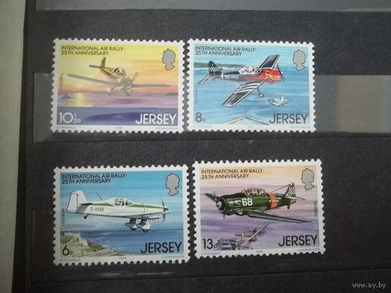 Джерси 1979 Michel 198 - 201  MNH Транспорт Самолёты Авиация **(КАЛ