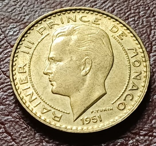 Монако 10 франков, 1951    ( 2-3-6 )
