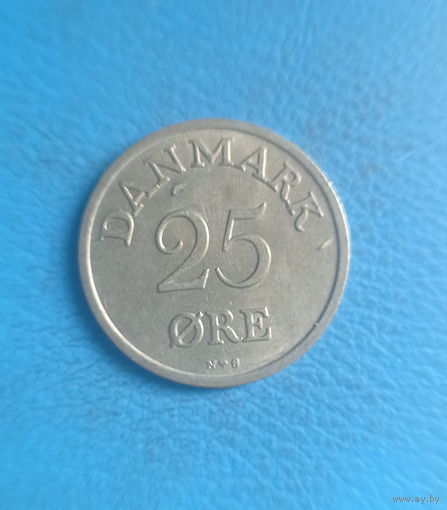Дания 25 эре 1952 год король Фредерик IX