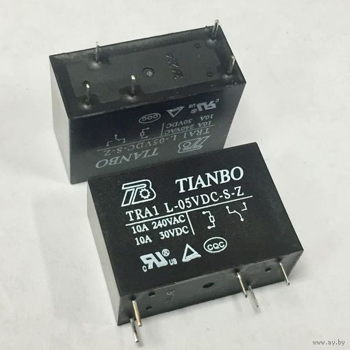 Реле электромагнитное 5 Вольт. 5 В, 5В. TRA1-L-5VDC-S-Z