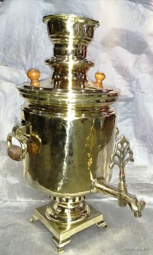 Самовар с медалями, дровяной, примерно 1896-1907г.