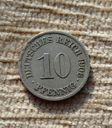 Werty71 Германия 10 пфеннигов 1906 А